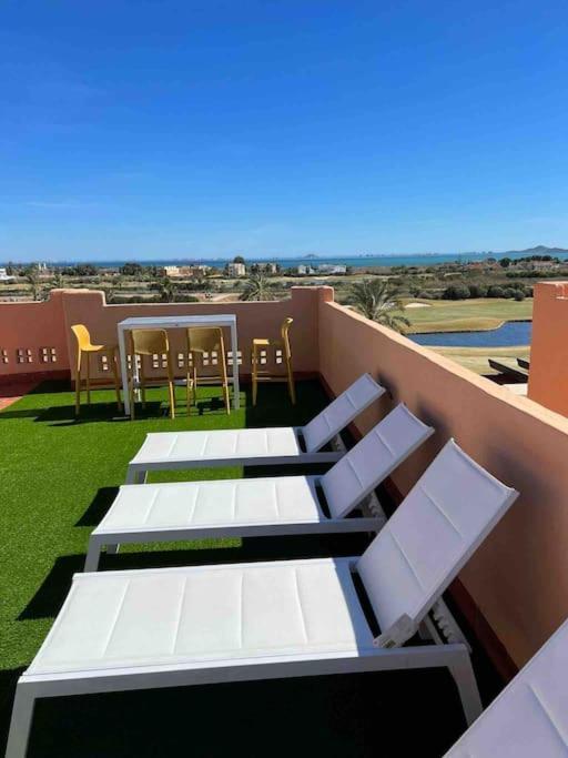 Lujoso Atico Sobre El Golf En Los Alcázares Exterior foto